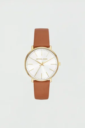 Reloj De Cuero Y Acero Modelo MK2740