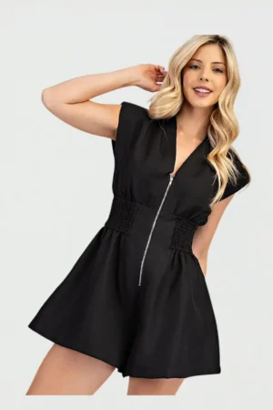 Enterizo Corto De Zipper