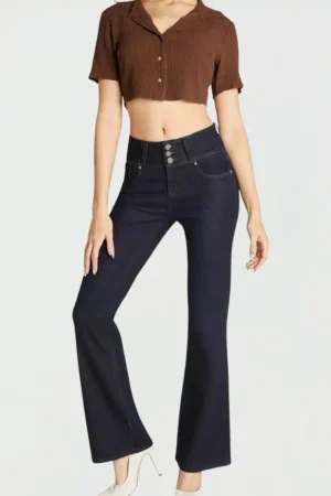 Jeans Boocut 3 Button Wide Waist Band
