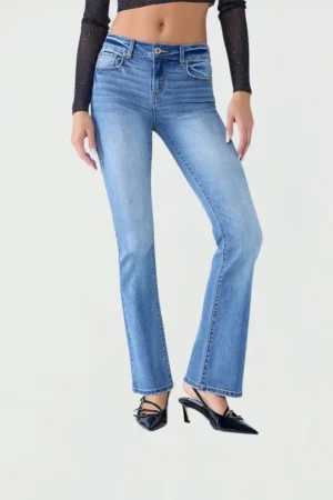 Jeans High Rise Slim Boocut