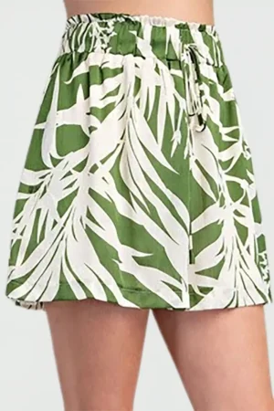 Short Stampando Con Elastico En Cintura