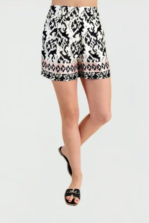 Short Stampando Con Elastico En Cintura