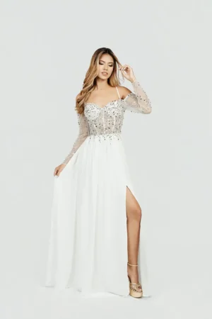 Vestido Elegante Con Mangas