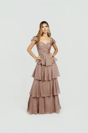 Vestido Largo De Vuelos