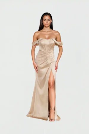 Vestido  Largo Con Corse