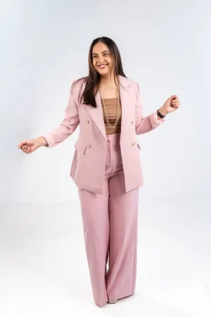 Pantalón de Vestir Rosado Elegante