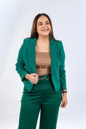 Pantalón de Vestir Verde Elegante